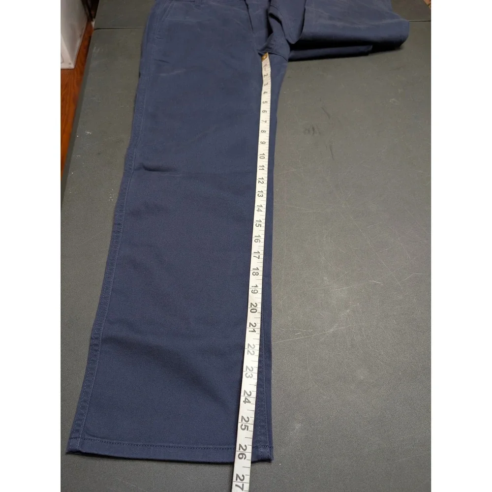 J.Crew Everyday Chino Pant Navy Blue Straight Leg Trousers Womens 8 Petite